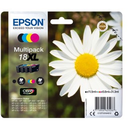 Tinta Epson 18XL T1816 Pack Negro/Color (C13T18164012)