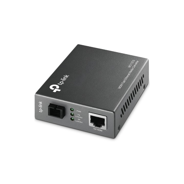 Conversor de Medios TP-Link WDM 10/100 Negro (MC112CS)