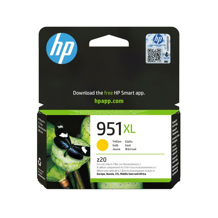 Tinta HP 951XL Amarillo 17ml 1500 páginas (CN048AE)