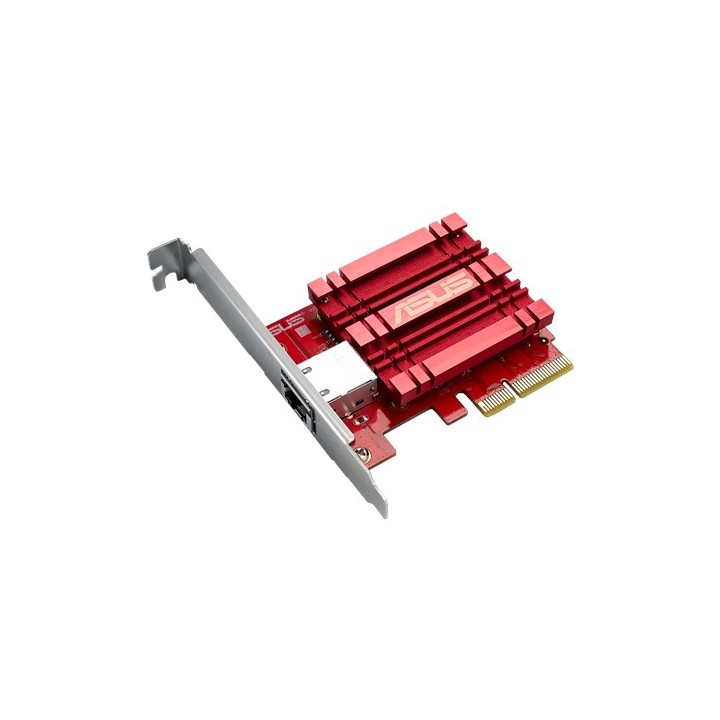 Adaptador ASUS PCIe 1xRJ45 Gris/Rojo (XG-C100C V2)