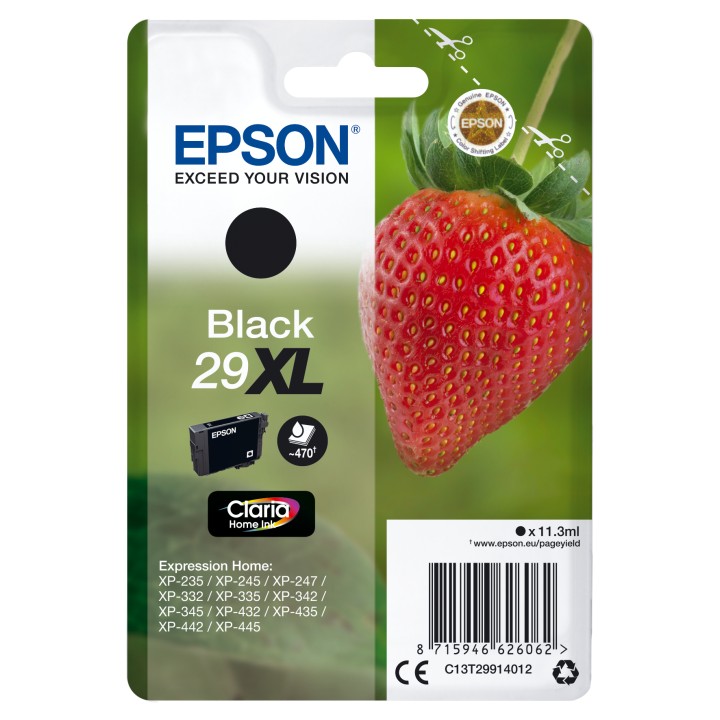 Tinta Epson 29XL T2991 Negro 11.3ml (C13T29914012)