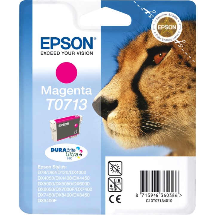 Tinta Epson T0713 Magenta 5.5ml (C13T07134012)