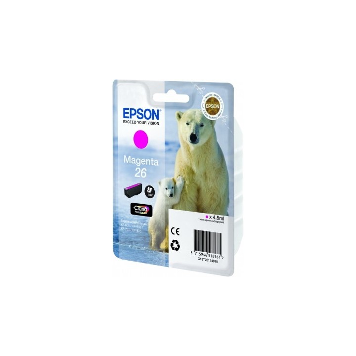 Tinta Epson Magenta T26 T2613 4.5ml (C13T26134012)