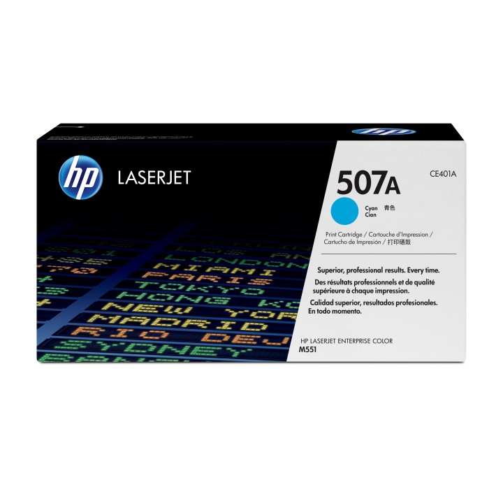 Toner HP LaserJet Pro 507A Cian 6000 páginas (CE401A)