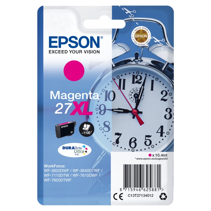 Tinta Epson 27XL T2713 Magenta 10.7ml (C13T27134012)