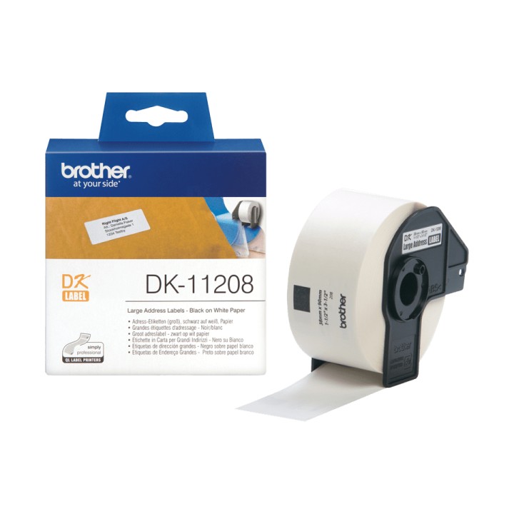 Etiquetas de Dirección BROTHER 38x90mm 400U (DK-11208)