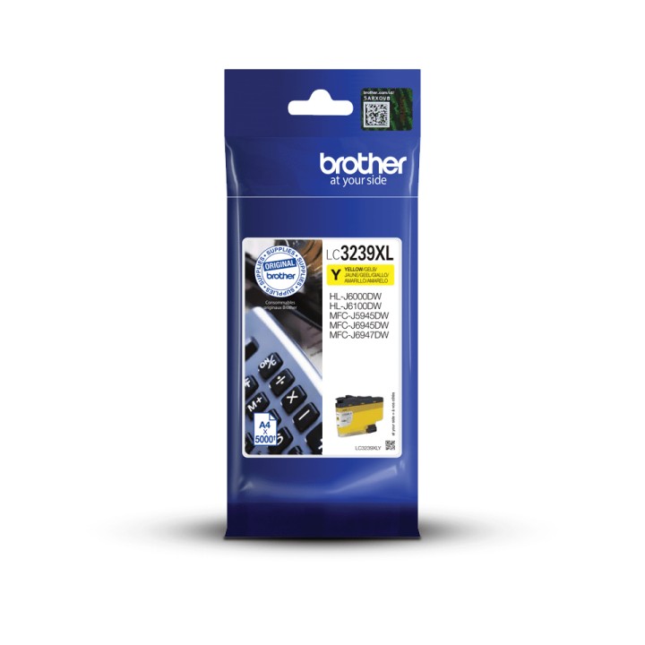Tinta BROTHER XL Amarillo 5000 páginas (LC3239XLY)