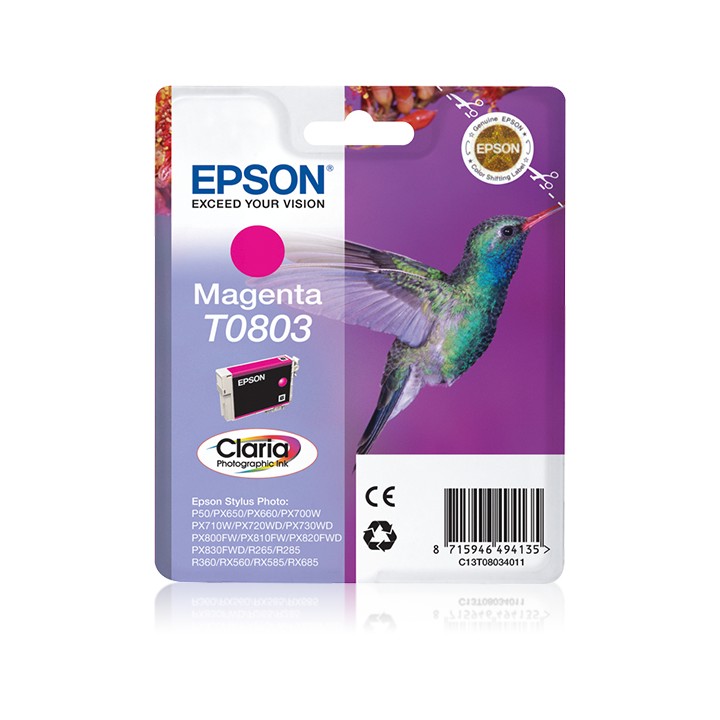 Tinta Epson T0803 Magenta Photo 7.4ml (C13T08034011)