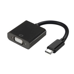 Cable AISENS USB-C/M a VGA/H 15cm Negro (A109-0347)