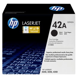 Toner HP LaserJet 42A Negro 10000 páginas (Q5942A)