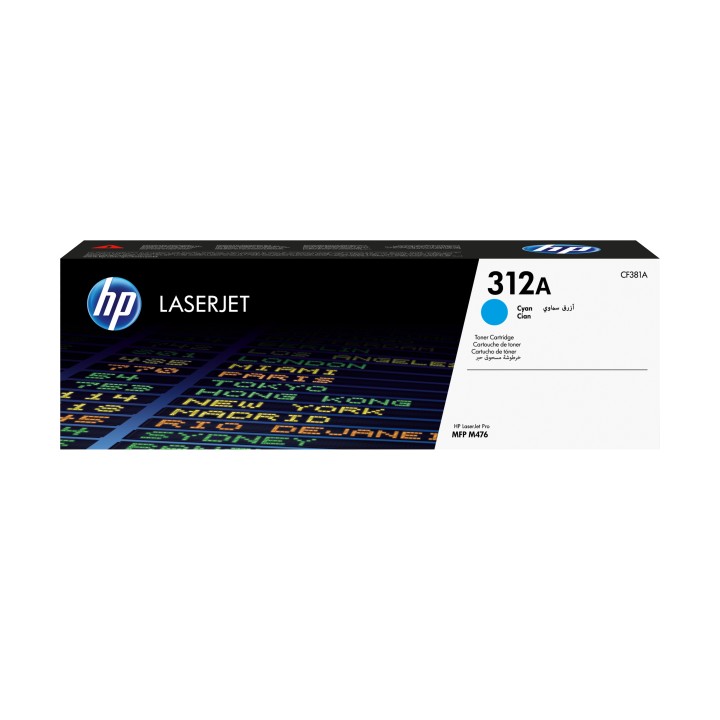 Toner HP LaserJet Pro 312A Cian 2700 páginas (CF381A)
