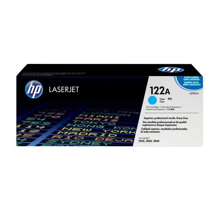 Toner HP LaserJet 122A Cian 4000 páginas (Q3961A)