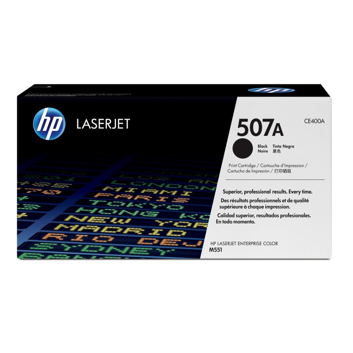 Toner HP LaserJet Pro 507A Negro 5500 páginas (CE400A)