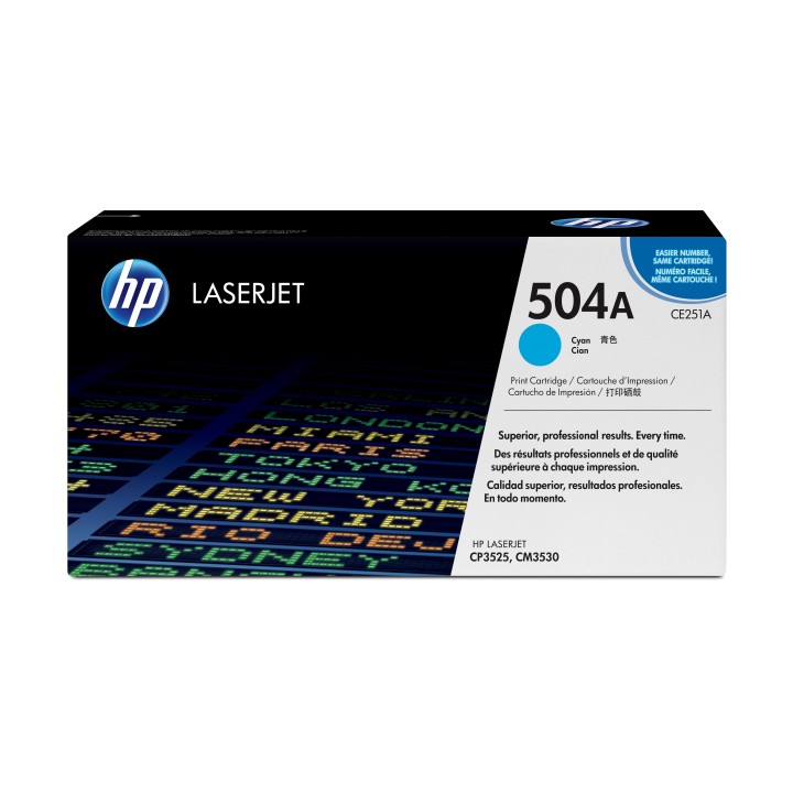 Toner HP LaserJet 504A Cian 7000 páginas (CE251A)