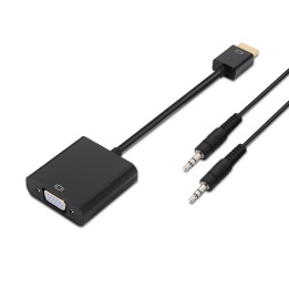 Cable AISENS HDMI A/M a VGA/H+3.5mm/H Negro (A122-0126)