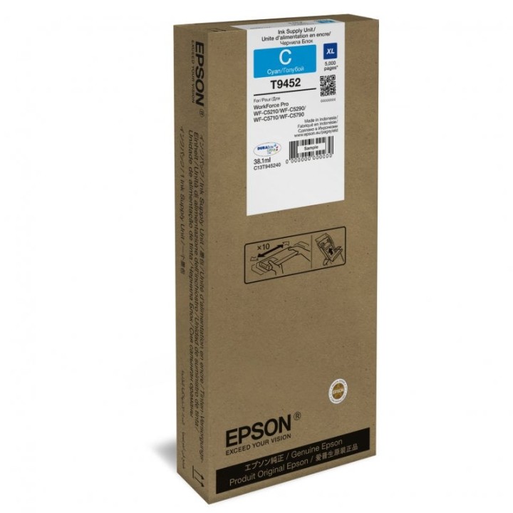 Epson T9452 Cartucho Tinta Original Cian