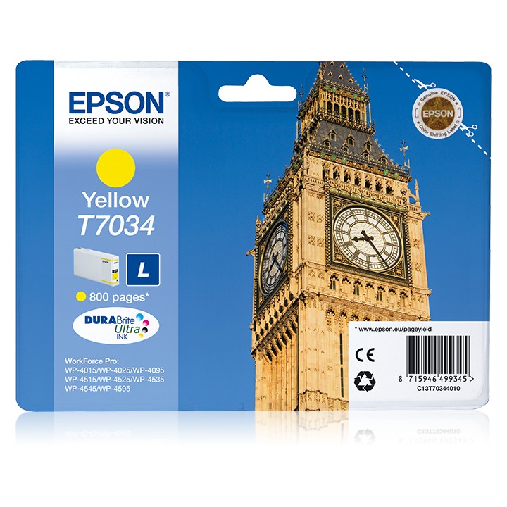 Tinta Epson T7034 Amarillo (C13T70344010)