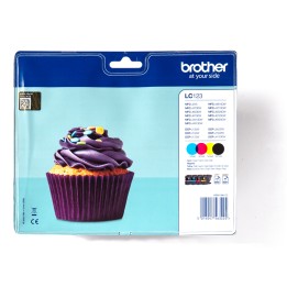 Tinta BROTHER Pack Negro/Tricolor (LC123VALBP)