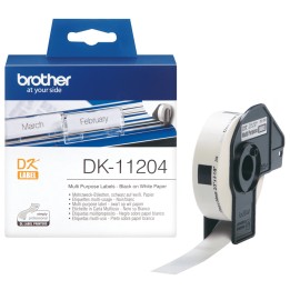 Etiquetas Multipropósito BROTHER 17x54mm 400U (DK11204)