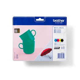 Tinta BROTHER XL Pack Negro/Tricolor (LC227XLVALBP)