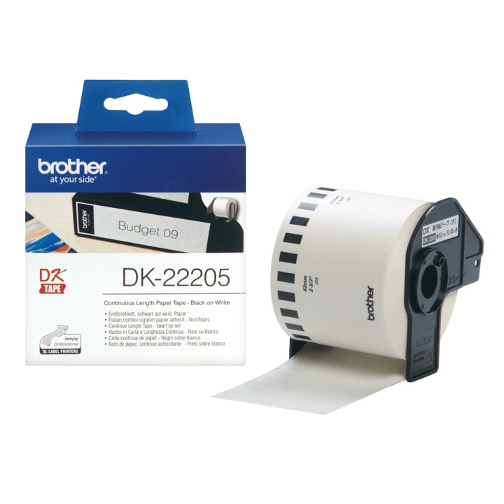 Cinta de Papel Continua BROTHER 62mm 30.48m (DK-22205)