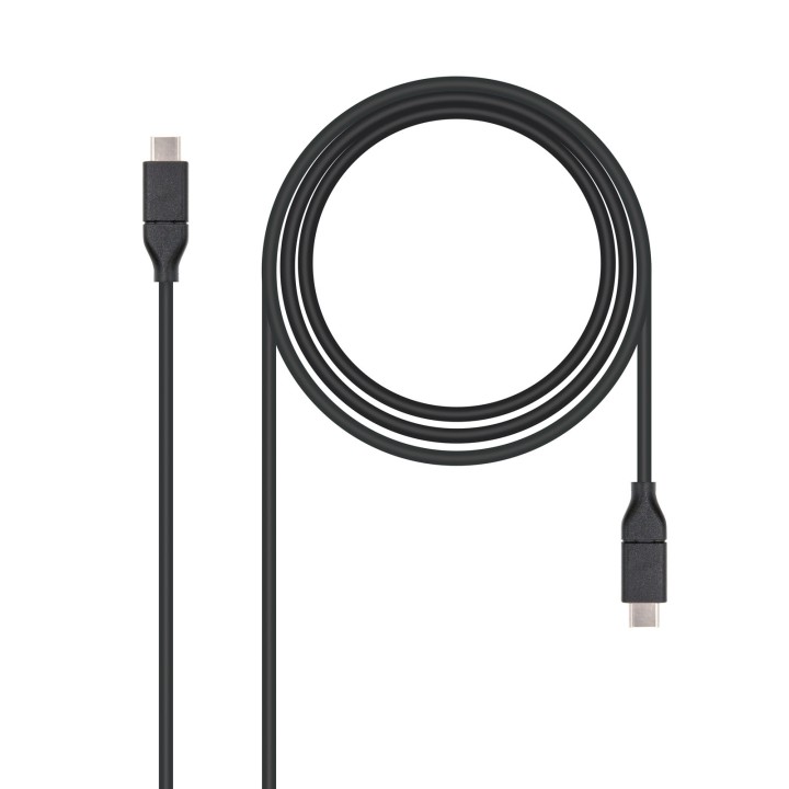 Nanocable USB-C/M a USB C/M 1m Negro (10.01.4101)