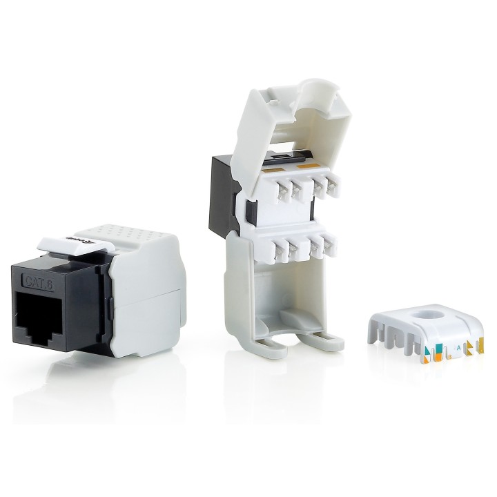 Conector EQUIP RJ45/H Cat6 Kit 8 Negro/Blanco(EQ769211)