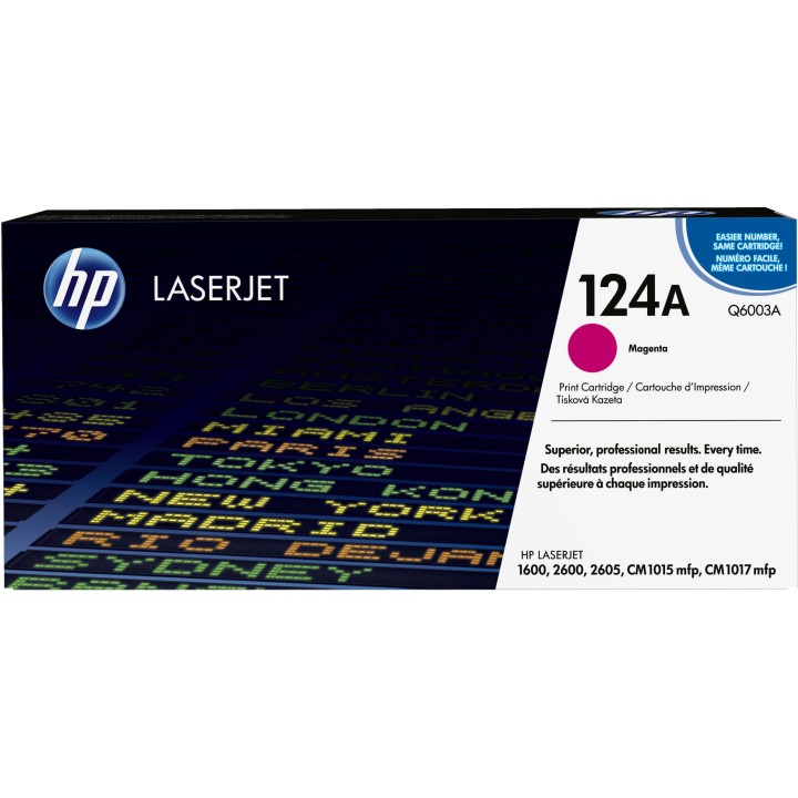 Toner HP LaserJet 124A Magenta 2000 páginas (Q6003A)