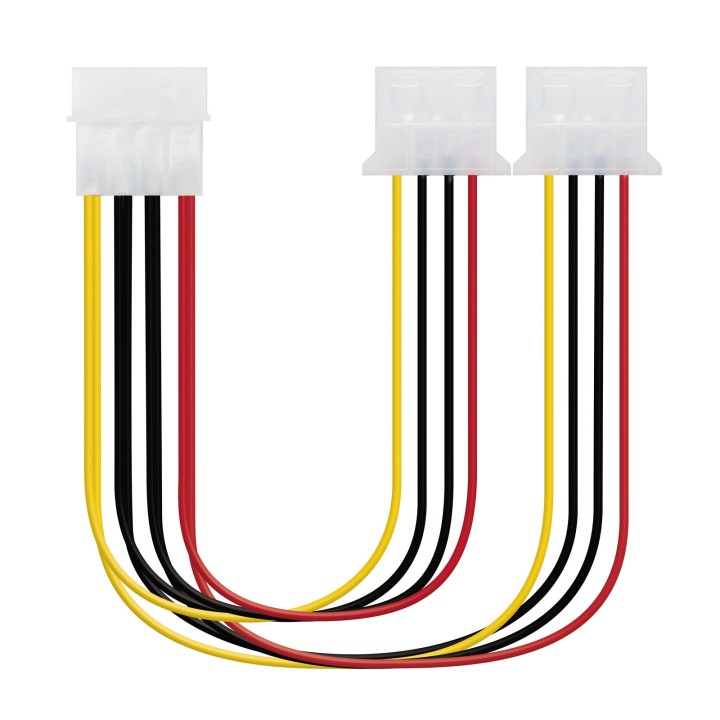 Nanocable Molex (4-pin) a 2xMolex (4-pin) (10.19.0401)