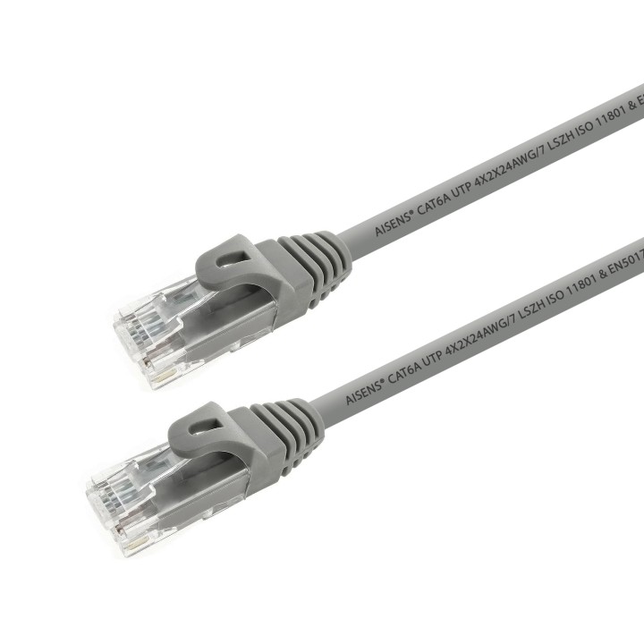 Latiguillo AISENS RJ45 Cat.6a UTP 2m Gris (A145-0327)