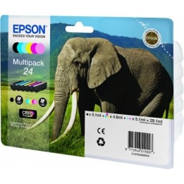 Tinta Epson T2428 Pack 6 Colores (C13T24284011)
