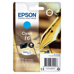 Tinta Epson 16 T1622 Cian 3.1ml 165 pág (C13T16224012)