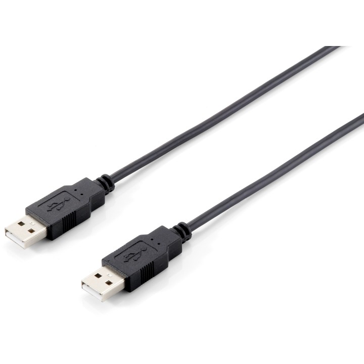 Cable EQUIP USB-A/M a USB-A/M 1.8m Negro (EQ128870)