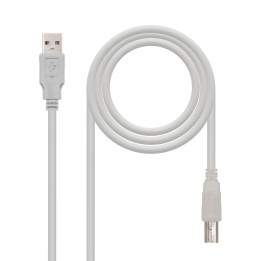 Nanocable USB-A/M a USB-B/M 3m Beige (10.01.0104)
