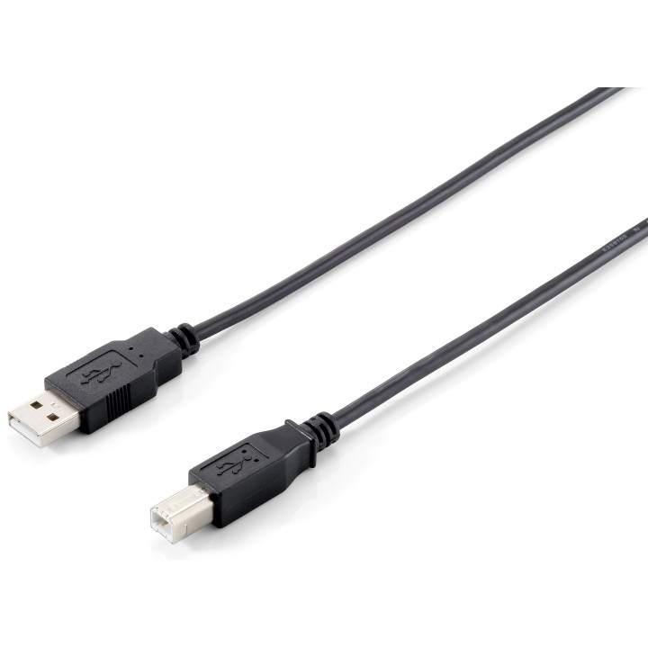 Cable EQUIP USB-A/M a USB-B/M 3m Negro (EQ128861)