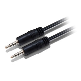 Cable EQUIP 3.5mm/M a 3.5mm/M 2.5m Negro(EQ14708107101)