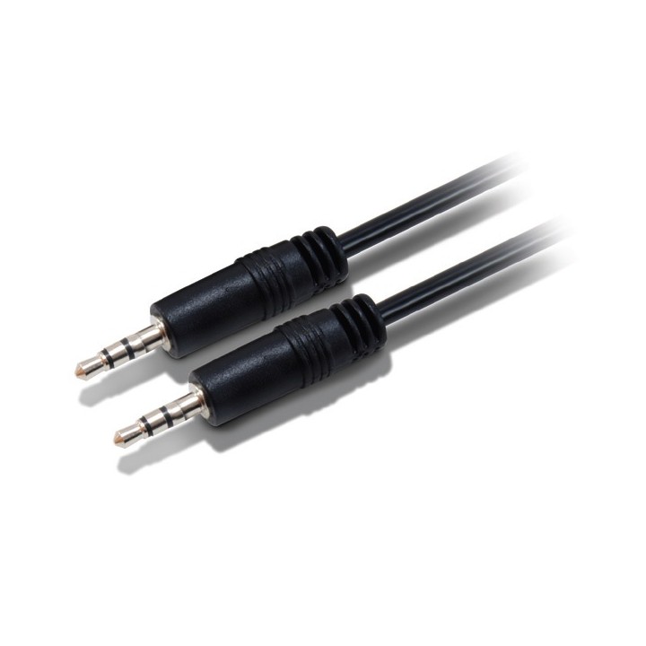 Cable EQUIP 3.5mm/M a 3.5mm/M 2.5m Negro(EQ14708107101)