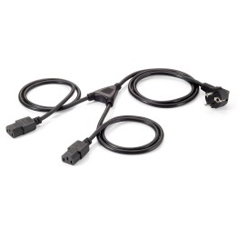 Cable EQUIP Schuko/M a 2xC13/H 1,8m Negro (EQ112220)