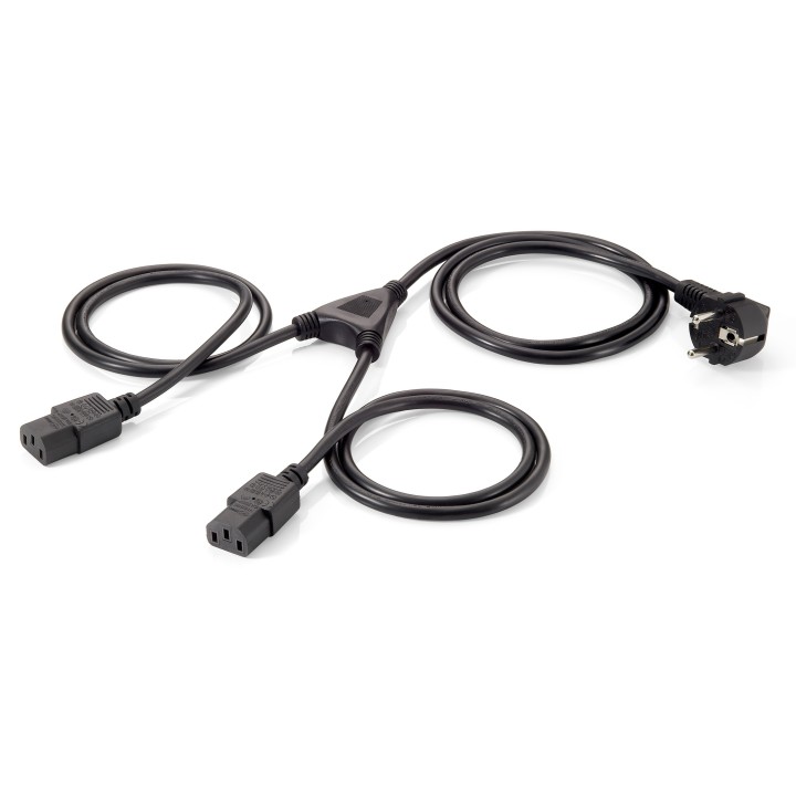Cable EQUIP Schuko/M a 2xC13/H 1,8m Negro (EQ112220)