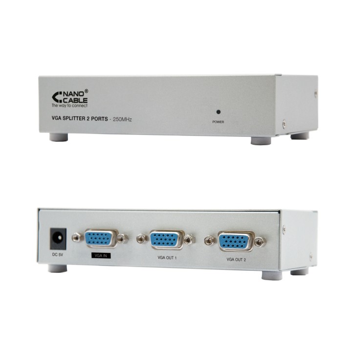 Splitter Nanocable 2xVGA Out Plata (10.25.0002)