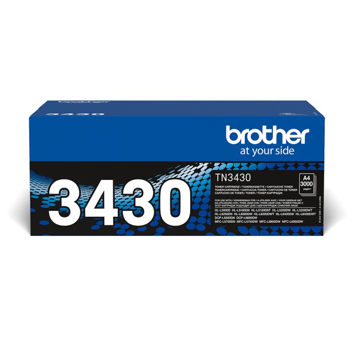 Toner BROTHER Laser Negro 3000 páginas (TN-3430)