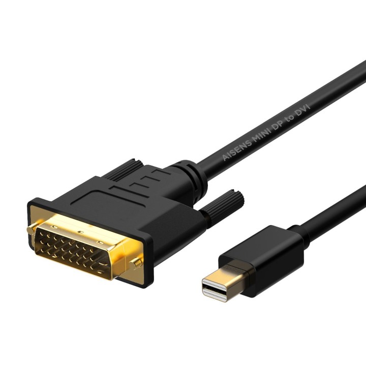 Cable AISENS Mini DP/M a DVI/M 2m Negro (A125-0363)