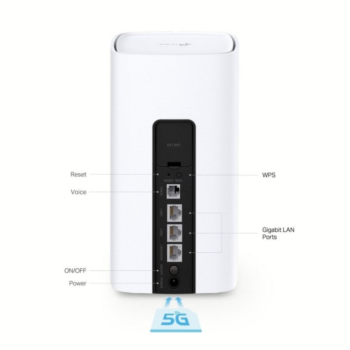 TP-Link NX510v Router VoIP 5G Wi-Fi 6 AX3000 Gigabit Ethernet