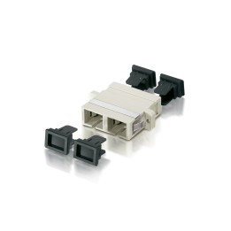 Adaptador Fibra Óptica EQUIP Dúplex Beige (EQ156140)