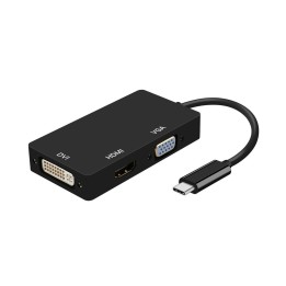 Cable AISENS USB-C/M a DVI/HDMI/VGA/H 15cm (A109-0343)