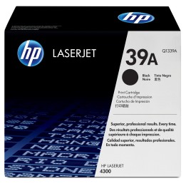 Toner HP LaserJet 39A Negro 18000 páginas (Q1339A)