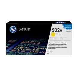 Toner HP LaserJet 502A Amarillo 4000 páginas (Q6472A)