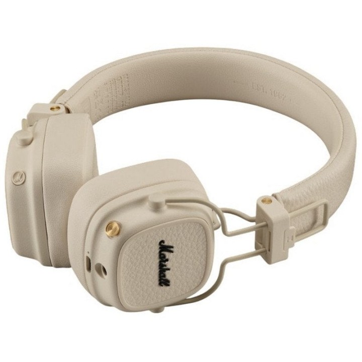 Marshall Major V Auriculares Inalámbricos Bluetooth con 100h de Autonomía Crema