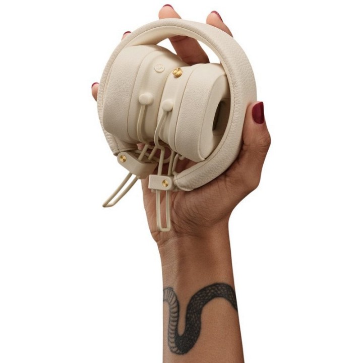 Marshall Major V Auriculares Inalámbricos Bluetooth con 100h de Autonomía Crema