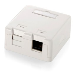 Caja de Superficie EQUIP para 2 Rosetas (EQ125122)